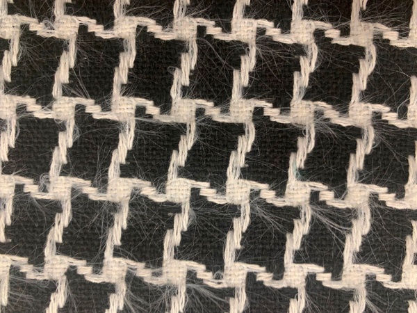 Ткань пальтовая Букле Жаккард SH 2045#1 мультиколор белый-черный