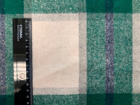 Фланель рубашечная М60-137#4 клетка зеленая