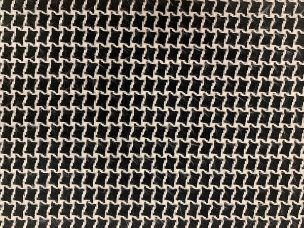 Ткань пальтовая Букле Жаккард SH 2045#1 мультиколор белый-черный