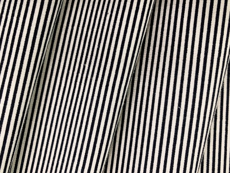 Ткань рубашечная. Поливискоза. Полоска синяя A 8009#2