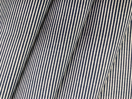 Ткань рубашечная. Поливискоза. Полоска голубая A 8009#3