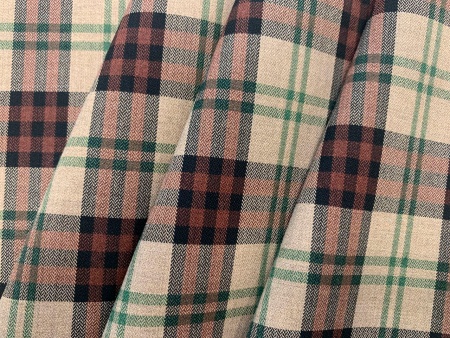 Костюмная клетка КТ 2100#65 коричневая